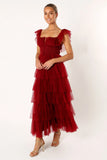 Belle Maxi Dress Burgundy