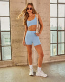 The Eyelet High Rise Biker Shorts