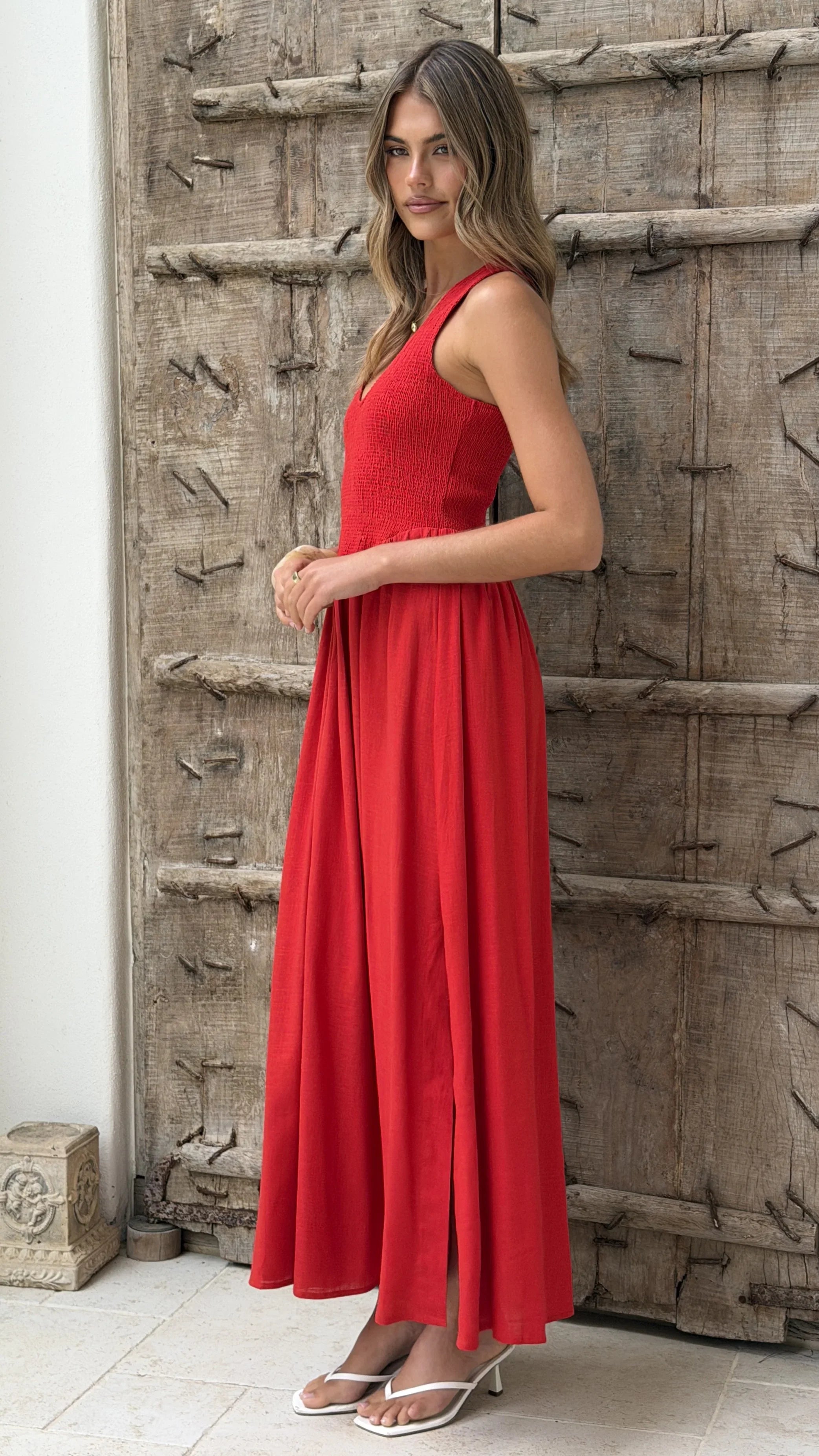 Amira Maxi Dress Red