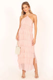 Colton Halterneck Maxi Dress Pink