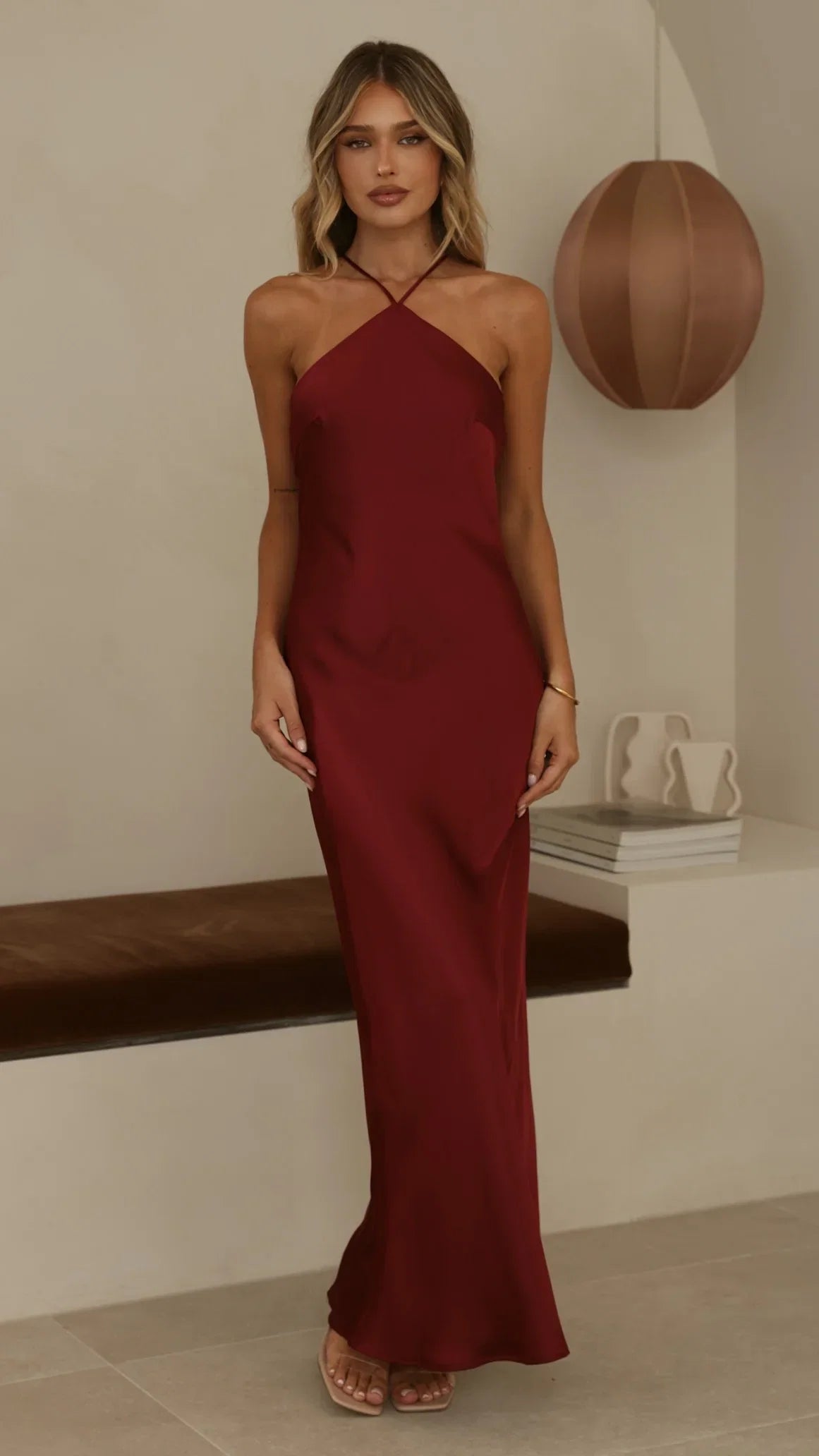 Chiara Maxi Dress Wine