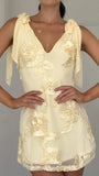 Usha Tie Strap Mini Dress Yellow