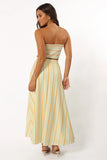 Serafina Two Piece Set Orange Stripe