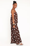 Brielle Polka Dot Set Brown Polka Dot