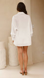 Charla Button Up Top White