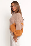 Koda Pattern Knit Sweater Beige Multi
