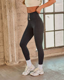 Kennedy Lace Up High Rise Leggings