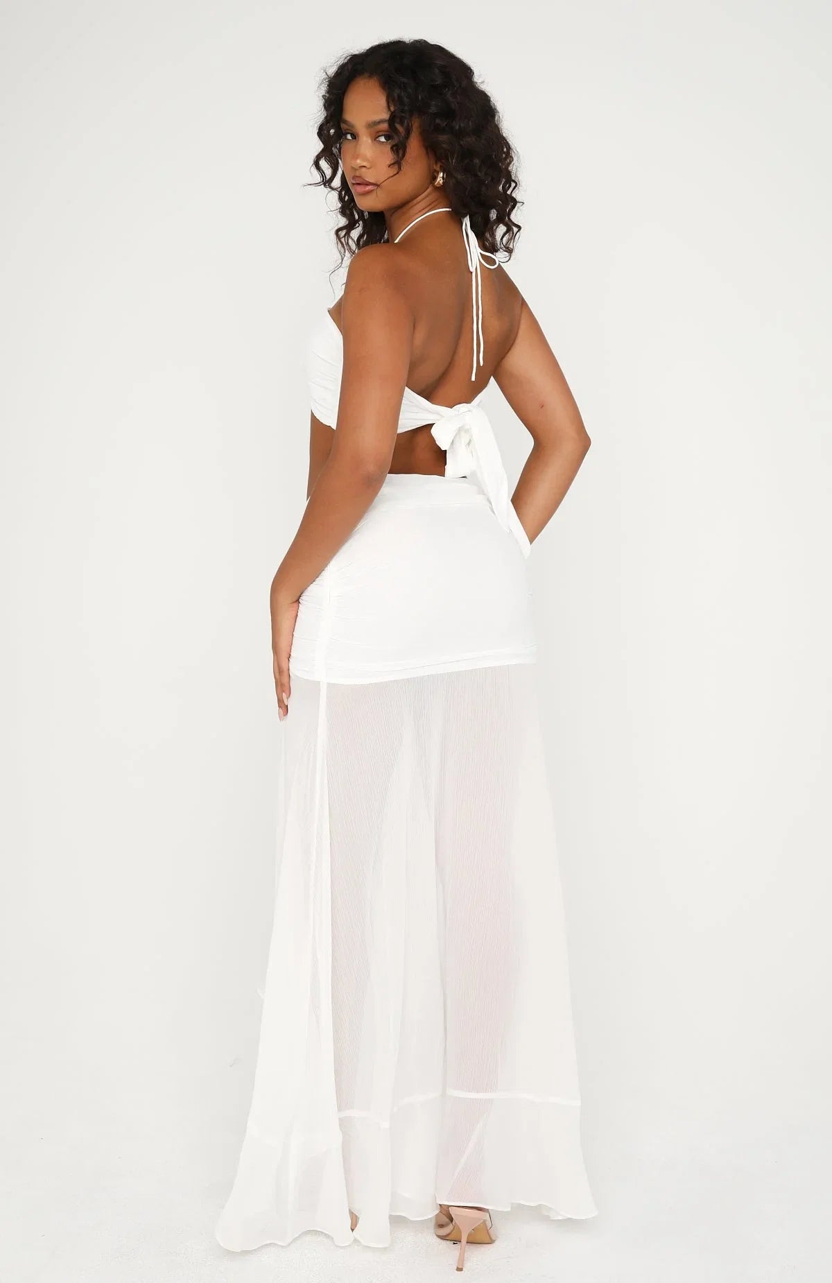 White Whisper Maxi Skirt Off White