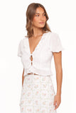Andra Top White Broderie
