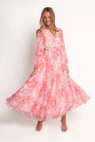 Anisa Maxi Dress Pink Floral