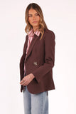 Leo Blazer Chocolate Brown