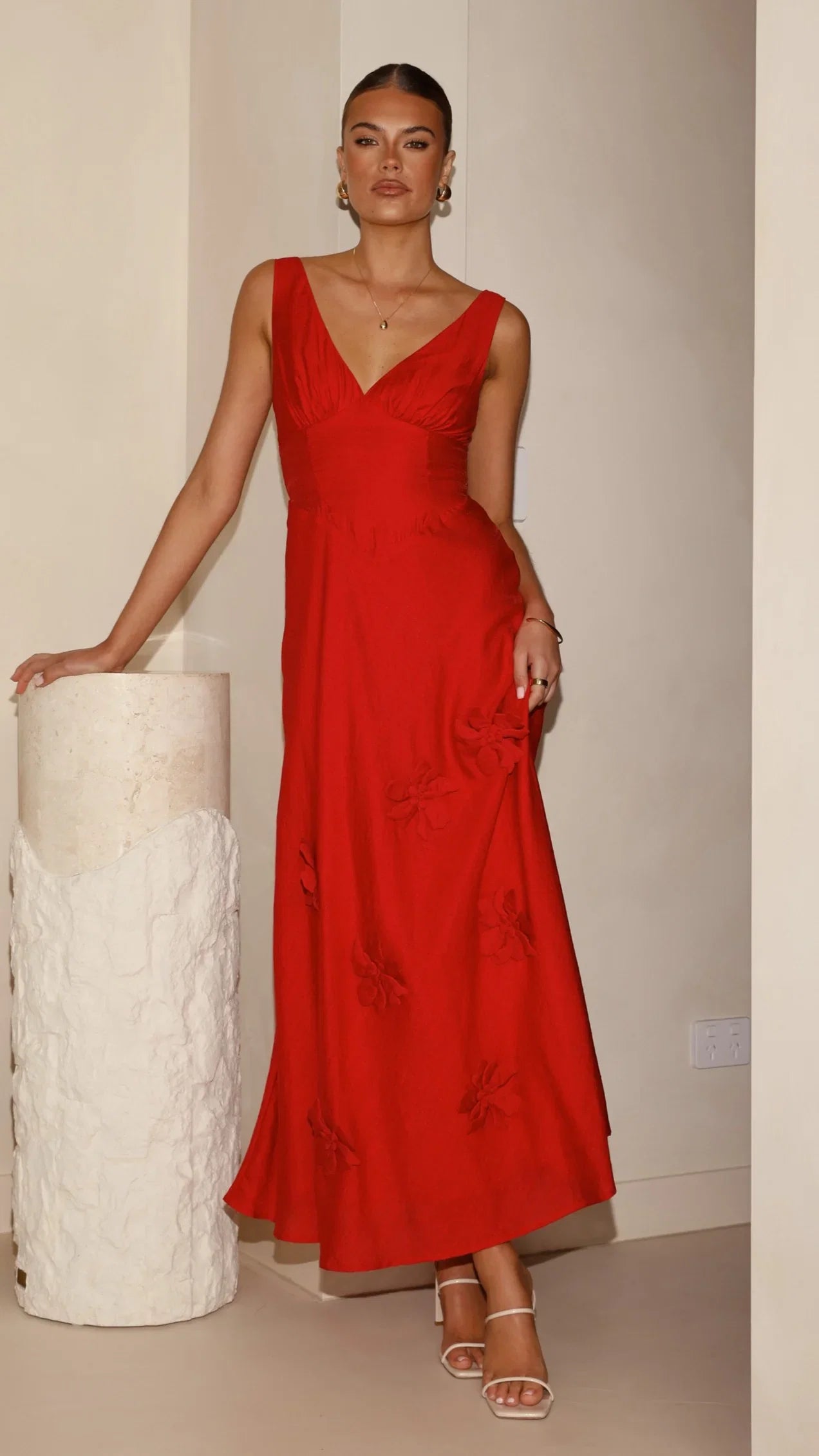 Lavara Maxi Dress Red