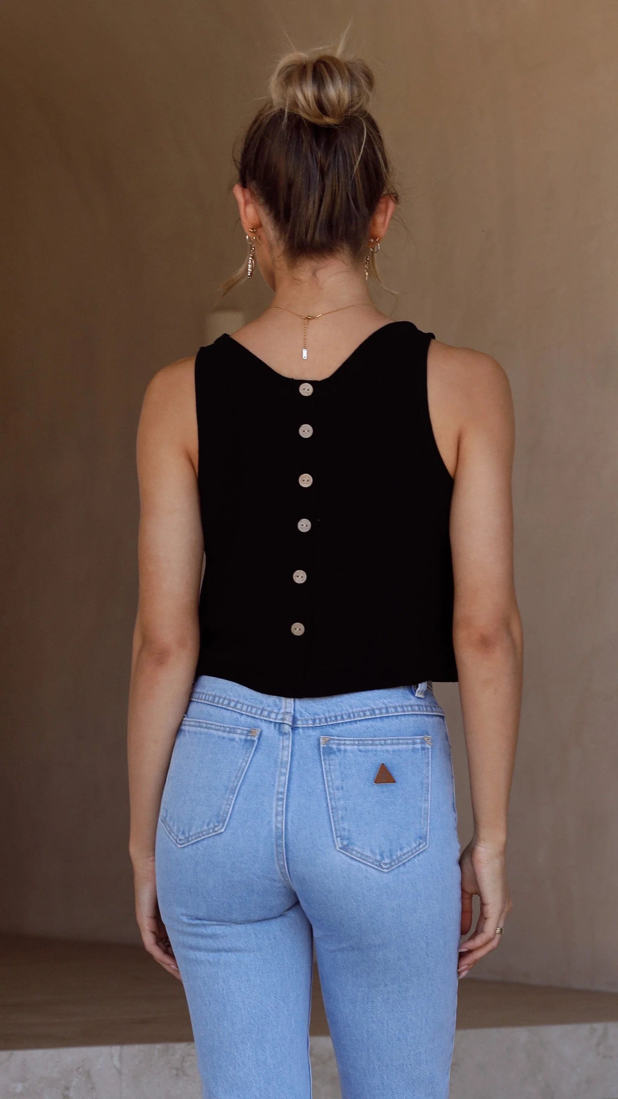 Persephone Crop Top Black