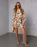 Auburn Waist Tie Mini Dress