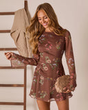 Softly Spoken Mesh Mini Dress