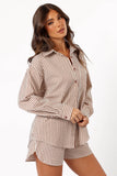 Kennie Shorts Brown Stripe