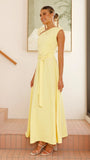 Gemma Maxi Dress Baby Yellow