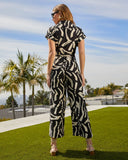 Doreen Pocketed Tie Waist Jumpsuit