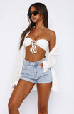 Missin Something Denim Shorts Powder Blue Wash