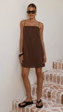 Nalu Mini Dress Brown