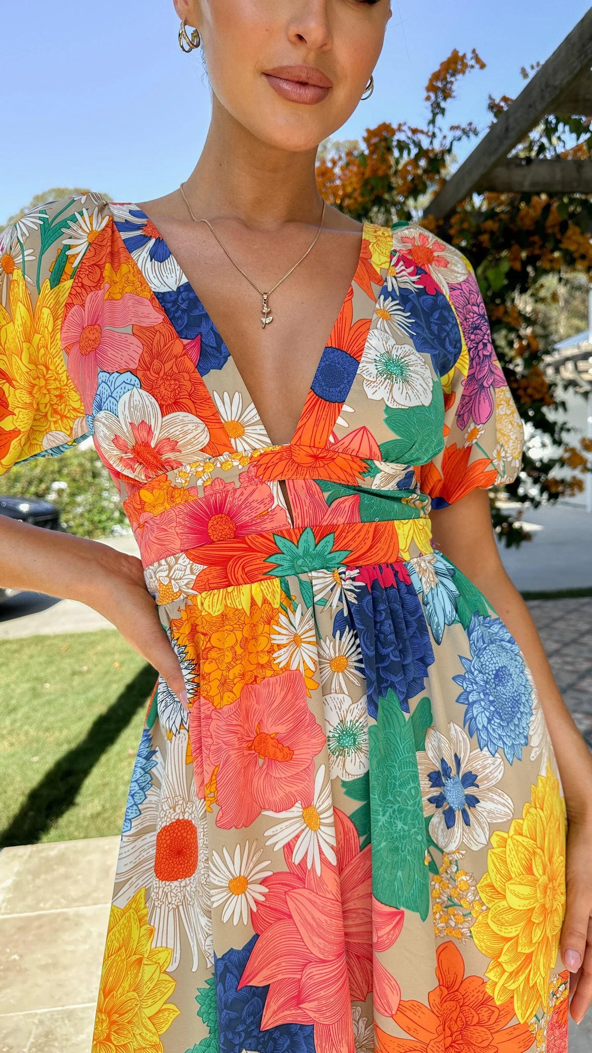 Baker Maxi Dress Multi Floral