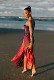 Mallory Strapless Maxi Dress Sunset Cosmo