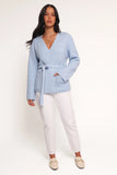 Mika Wrap Cardigan Blue