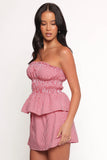 Luna Skirt Set Red Gingham