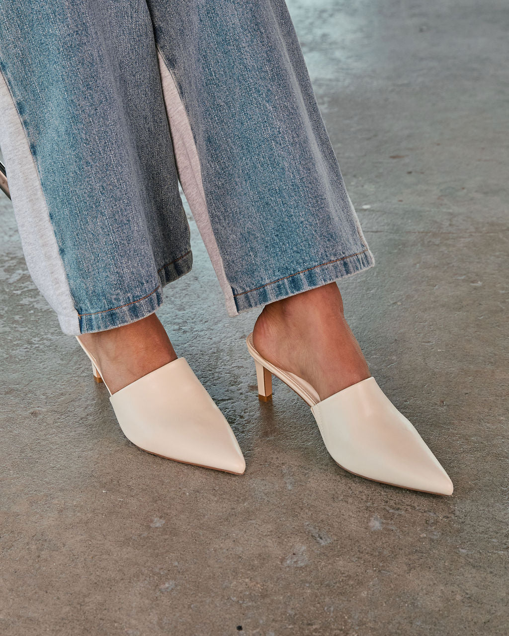 Katria Pointed Toe Heeled Mules