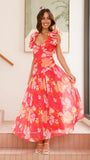 Alma Maxi Dress Blood Orange
