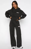 Vol 1 Wide Leg Sweatpants Charcoal
