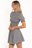 Celine Mini Dress Black Gingham