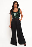 Miah Sequin Top Emerald