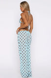 Croatian Coast Pants Blue Choc Polka Dot