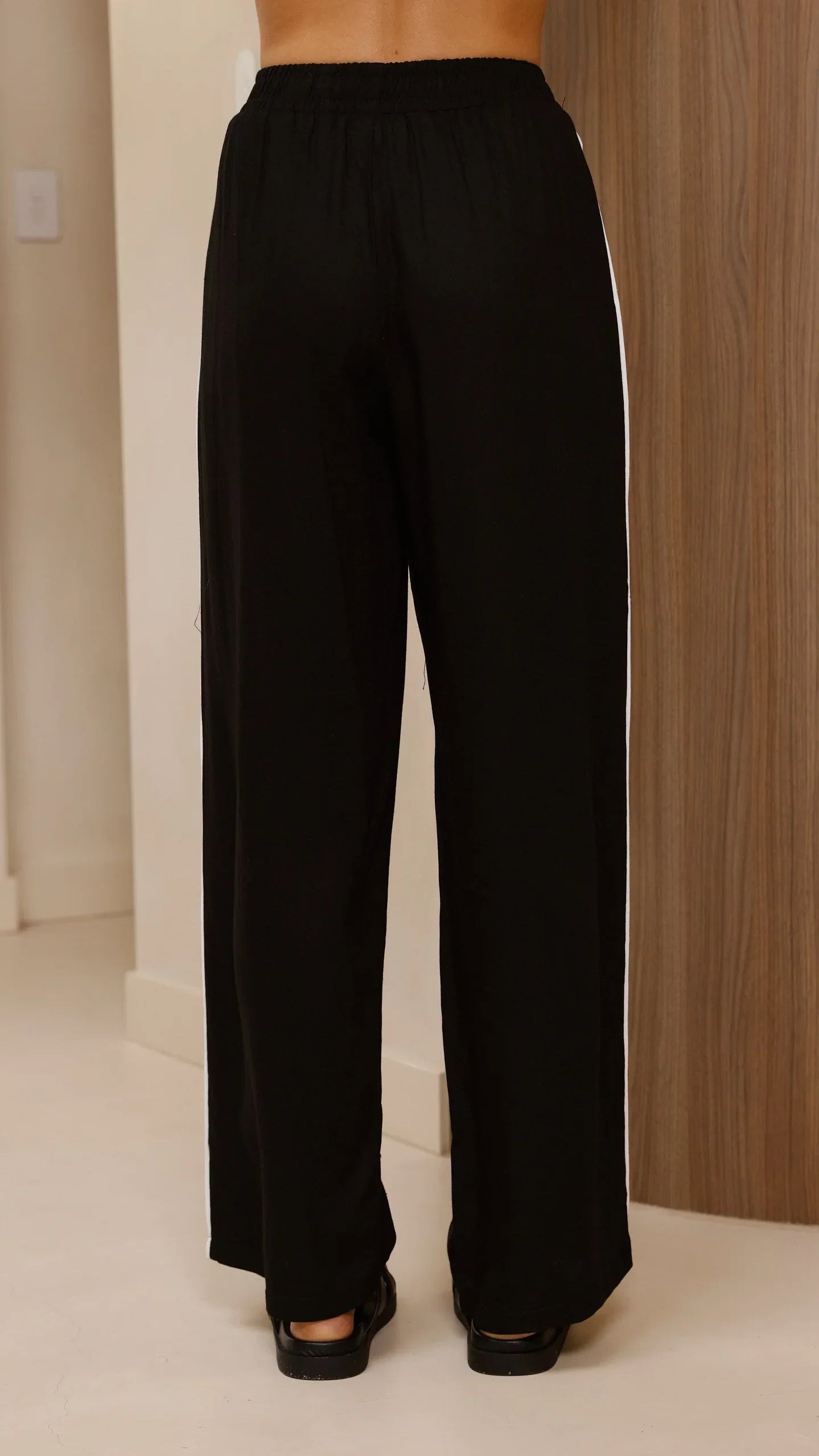 Hartley Pants Black White