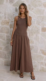 Arden Maxi Dress Chocolate