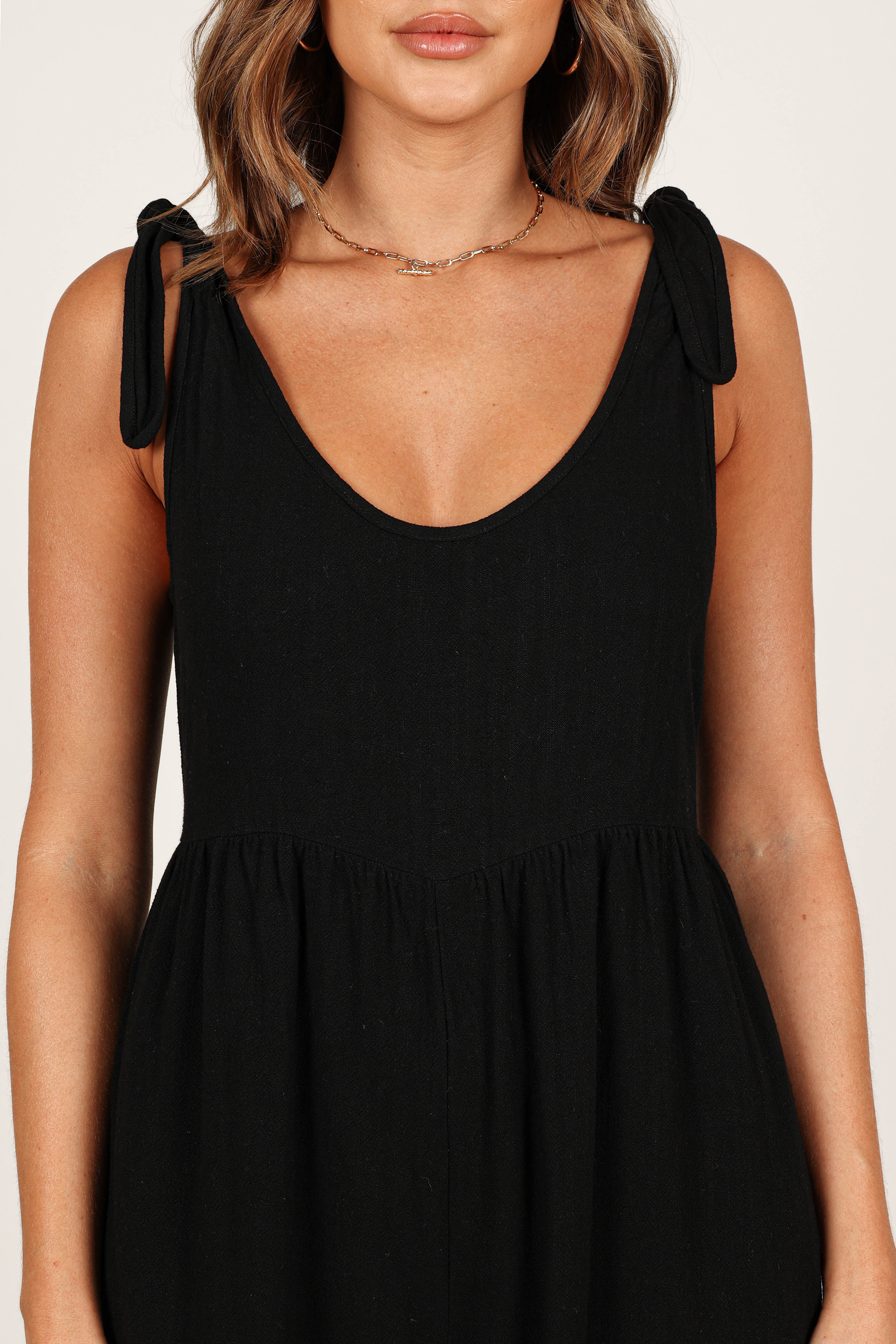 Ayla Linen Jumpsuit Black