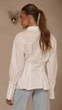 Riley Long Sleeve Top White
