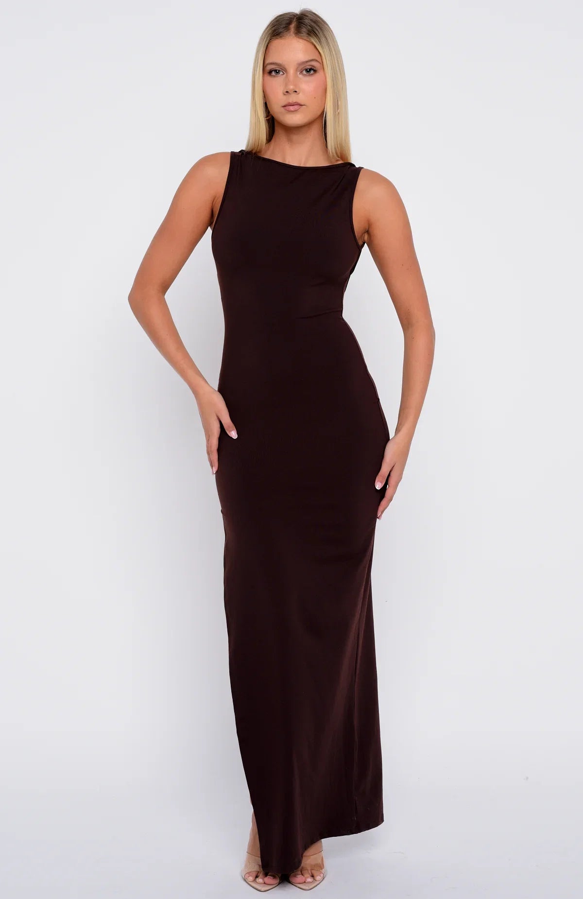 Dont Want To Be Apart Maxi Dress Dark Chocolate