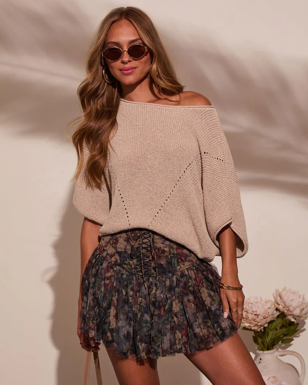 Lettie Short Sleeve Sweater Top