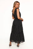 Ada Maxi Dress Black Polka Dot