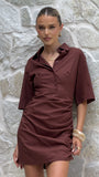 Sydney Mini Dress Chocolate