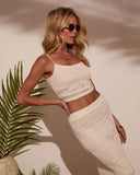Sip Slow Crochet Cropped Top