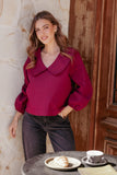 Kenna Long Sleeve Top Burg
