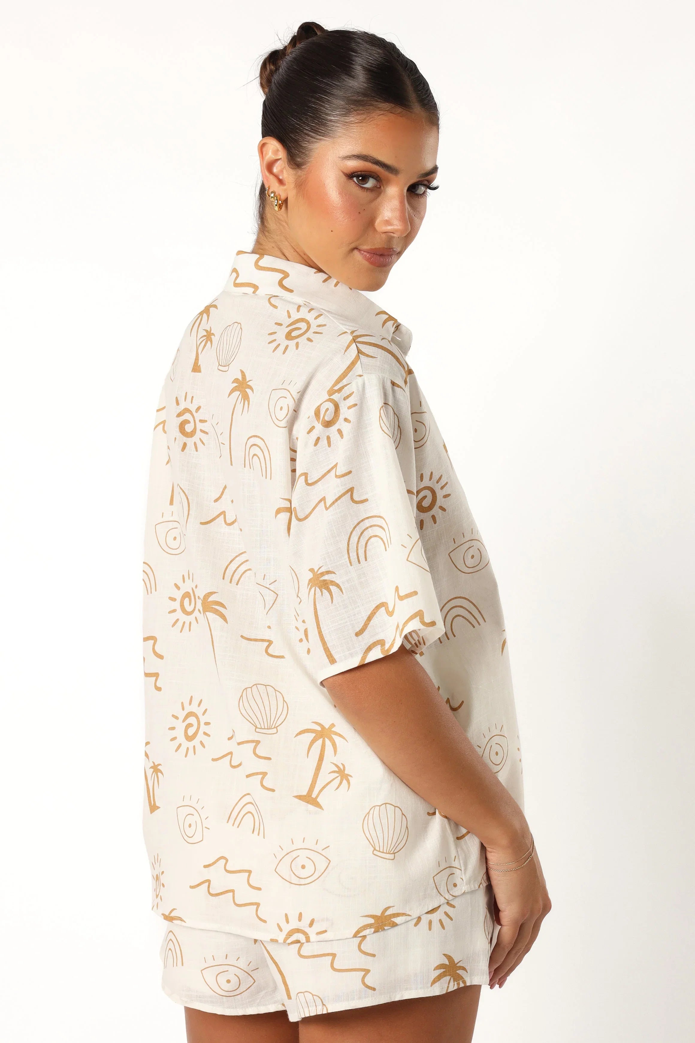 Tally Short Set White Beige
