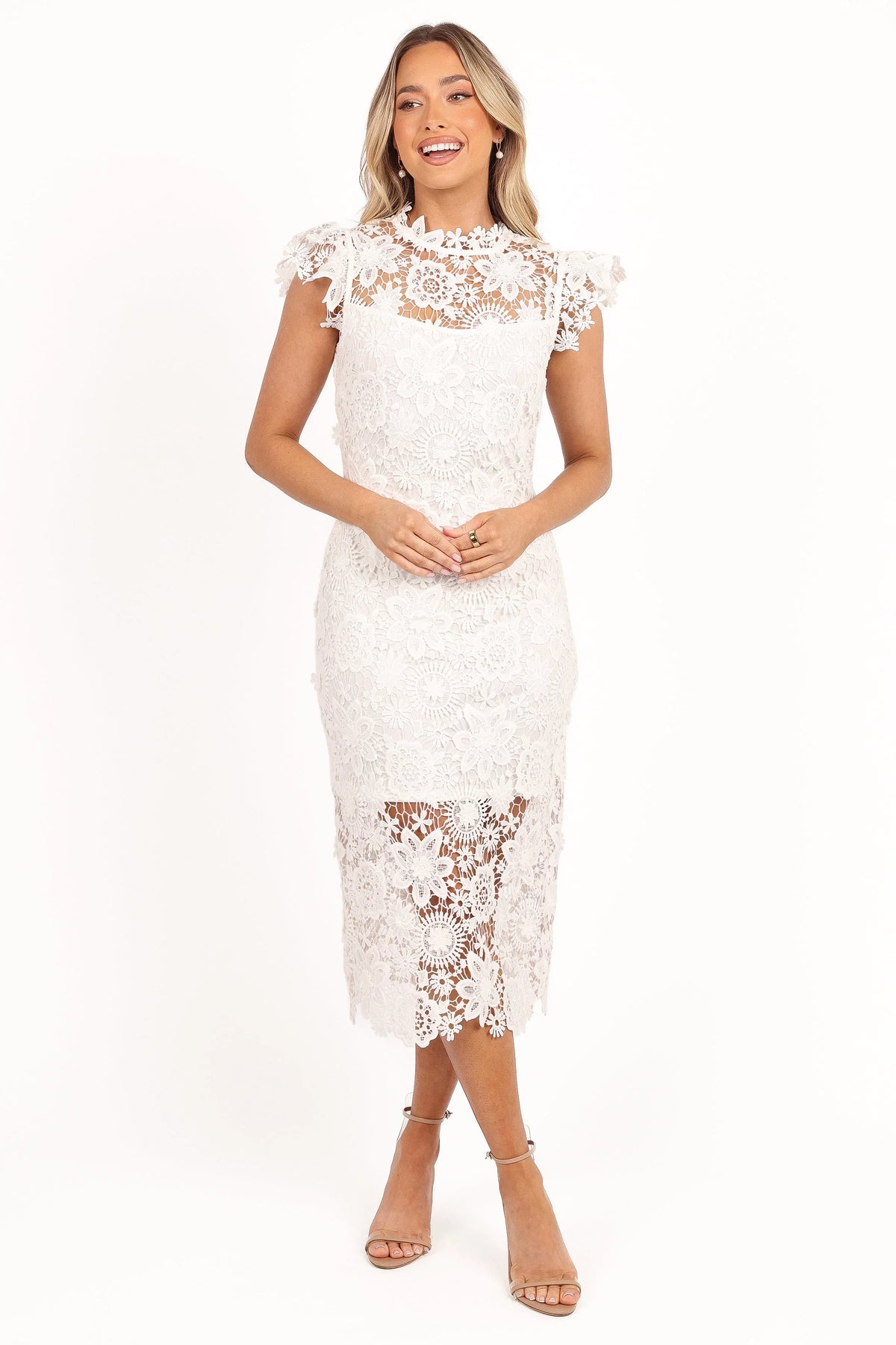 Becca Midi Dress White