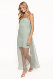 Erika Maxi Dress Sage Green Floral