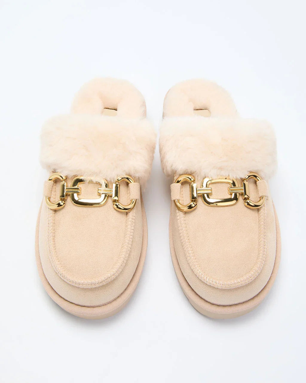Toasted Oat Suede Horsebit Loafers
