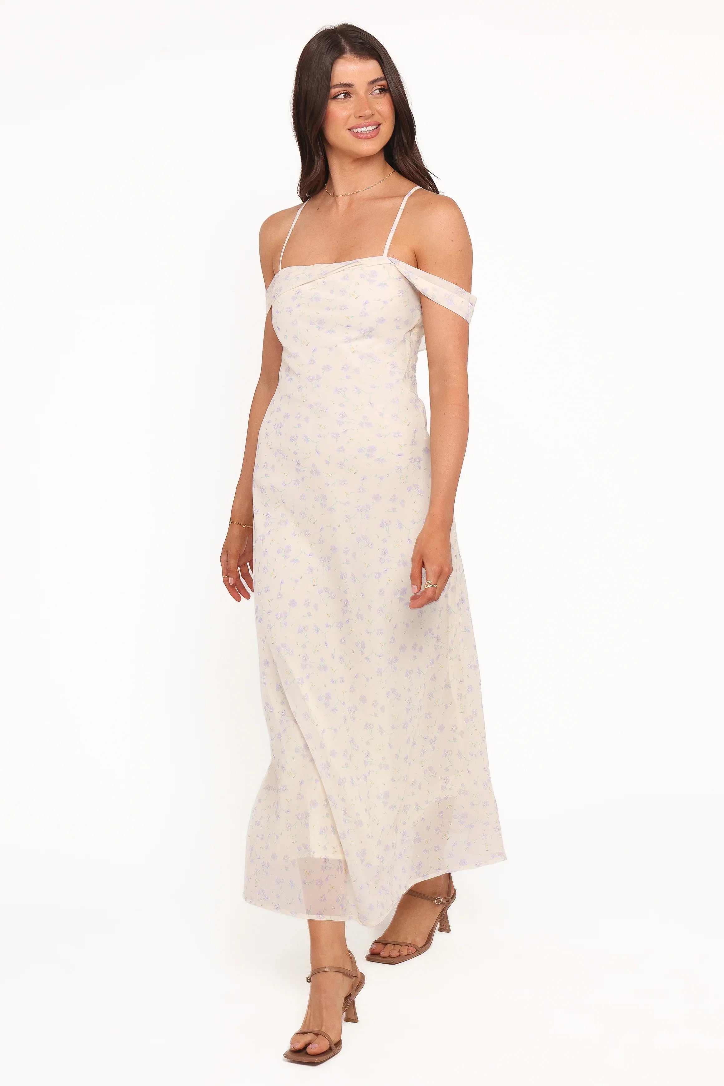 Elwood Midi Dress Yellow Ditsy Floral