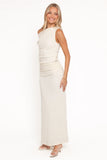 Vesper Maxi Skirt Set Cream